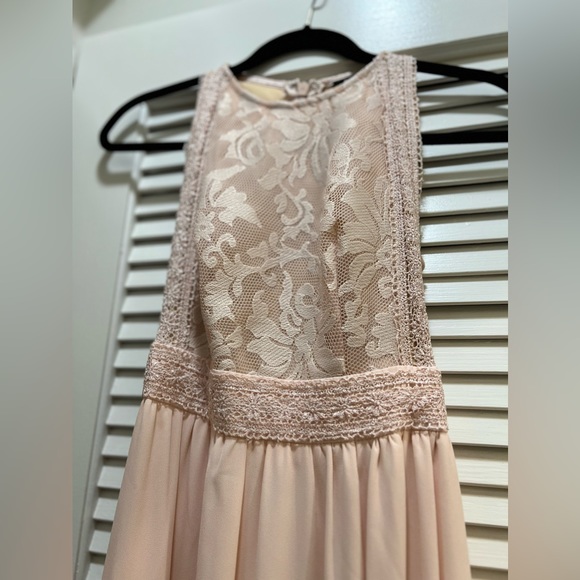 Lulus XS light pink bridesmaid or wedding dress. - Picture 5 of 6